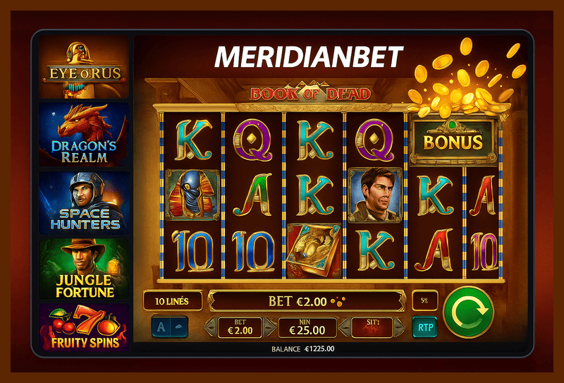 Jogos de Slot no Casino Online MERIDIANBET